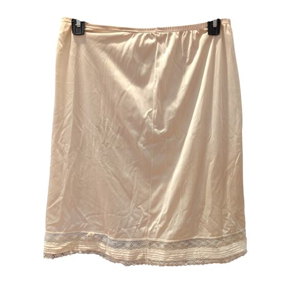 Vintage JCPenney Nylon Half Slip Skirt | Lace Trim | Size M - Picture 2 of 6